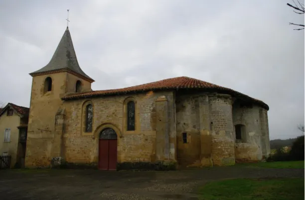 Fig. 12 : Lasserrade, église de Croute, vue depuis l’est. 