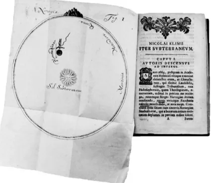 Fig. 5. Édition originale du Nicolai Klimii Iter Subterraneum, Copenhague, J. Preus, 1741 