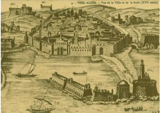 Fig. 1 - Fortification d'Alger au XVIe siècle.