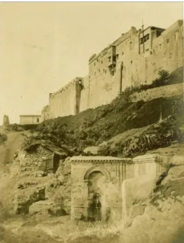 Fig. 4 - Rempart et fossé sud de la citadelle. 