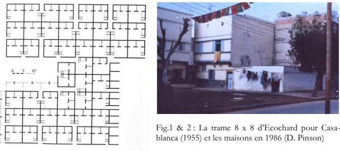 Fig.  3 :  Les  logements  en  duplex  de  l’ATBAT  (Mostaganem,  D.  Pinson,  1976) 