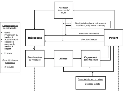 Figure 5. Tentative de modélisation du feedback dans la pratique ROM 