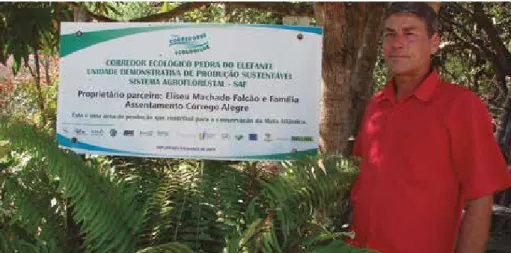 Figura 9. Reconhecimento da Unidade Demonstrativa de Produção Sustentável (Projeto  Corredores Ecológicos) – Nova Venécia, ES.
