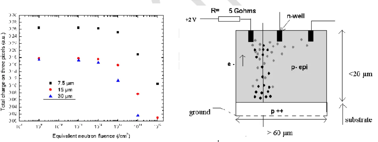 Table  3:  List  of  neutron  induced  deep  levels  used  into  the  simulation.  The  capture  cross  section  need  are  enhanced to take into consideration local disorder effects   
