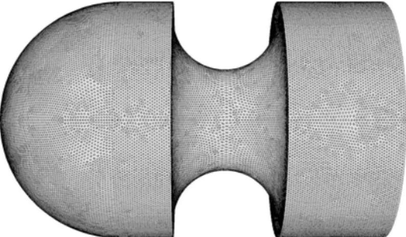 Figure 8: Mesh of the “Dumb-bell” object.