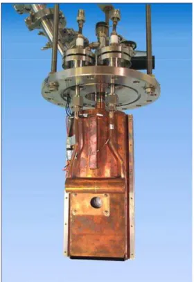Figure 4  Hydrogen target : solid growth Figure 3   Overall view of the device with 80 K shield 