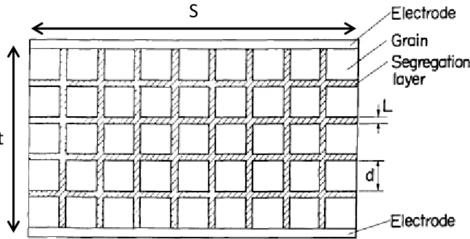 Figure 4 : Diagramme schématique de la microstructure des céramiques à base de ZnO [7]
