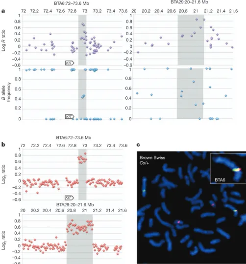 Figure 4 | Identification and mapping of the colour-sided locus in brown Swiss animals.