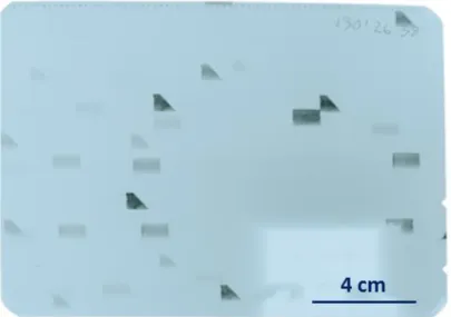 Figure 2. 10. Image d'un film photographique pour un échantillon de silicium 