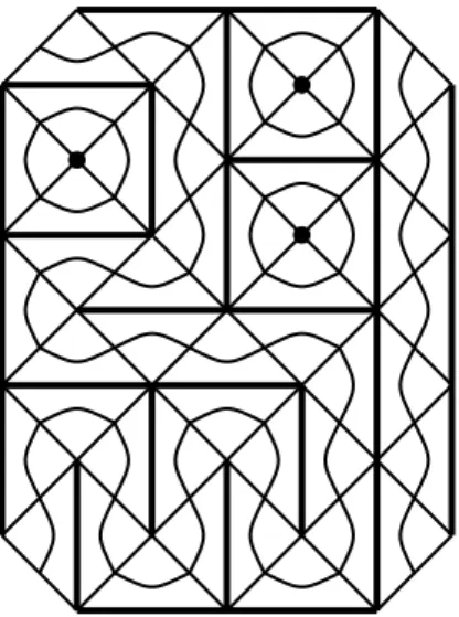 Figure 3.20: The RSOS and loop models: the lines join vertices with equal heights.