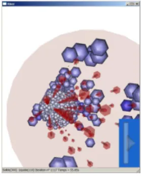 Figure 5: Yet another view from the top into the column. The online interactive visualization allows us to explore and travel into the flow