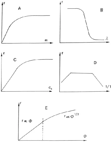 Figure I.15 : Influence des différents paramètres sur la vitesse de réaction [119]
