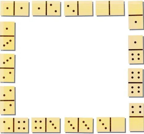 Figure 1: Domino circle with double 4 form.