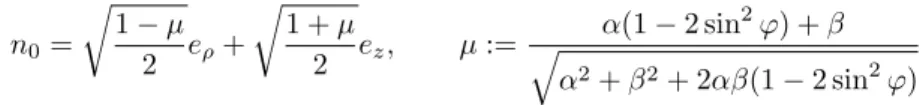 Figure 4.1 – The director field n 0 (integral curves).