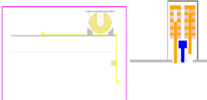 Fig. 3. XZ cross section view of the sphere experiment model 