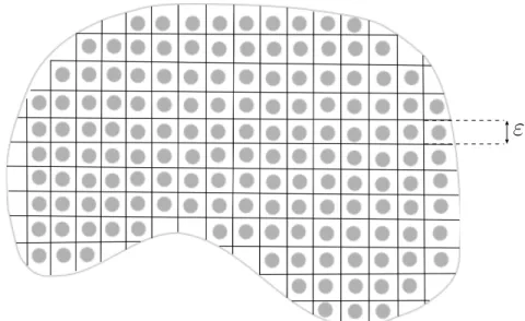 Figure 1.1 – Le domaine composite Ω pour le problème de conductivité.