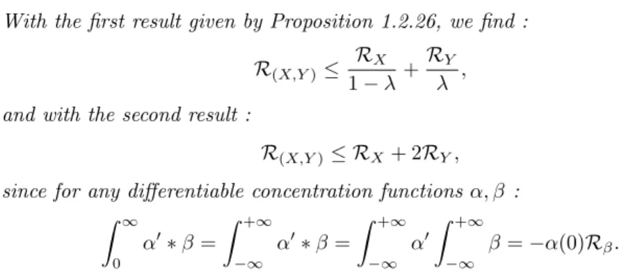 Fig 1. The sum of two concentrated random vectors can be non concentrated