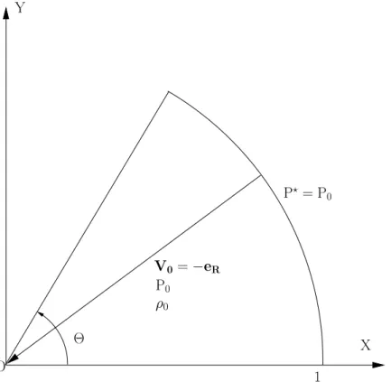 Figure 12: Test de Noh : donn´ ees initiales