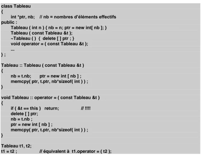 Tableau :: Tableau ( const Tableau &amp;t )  { 