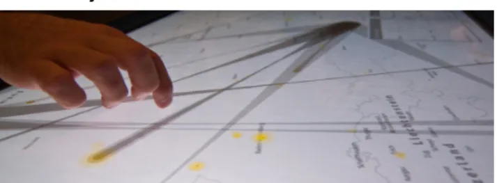 Figure 1. Tangible object to explore faceted architectural data.