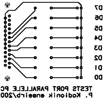 Figure 8 : typon du module électronique    