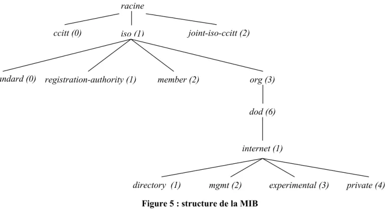 Figure 5 : structure de la MIB 