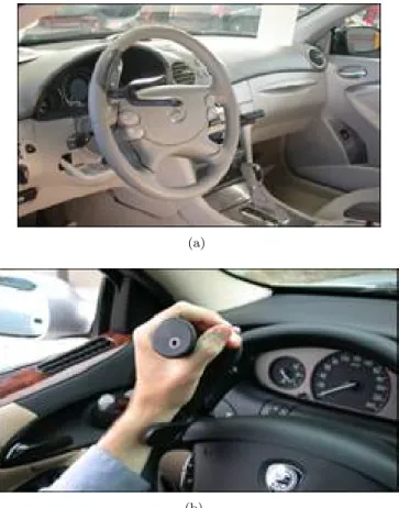 Figure 2: Examples of (a) forks in case of good mobility of the wrist, but bad mobility of the fingers; (b) tripod in case of partial/complete invalidity of the wrist and the fingers.