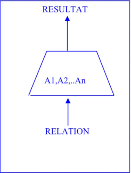 Figure 7 : Représentation graphique de la projection