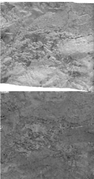 Figure 3: SPOT-7 dataset. Ratios of intensities between the master image and two secondary images