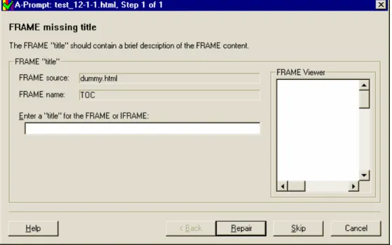 Figure 11 - Fenêtre de dialogue du logiciel A-Prompt 