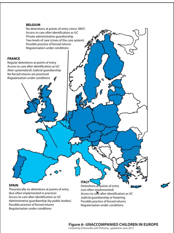 Figure 6- UNACCOMPANIED CHILDREN IN EUROPE 