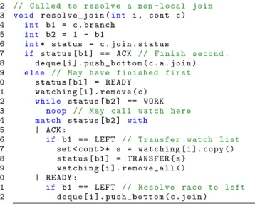 Figure 7. Join resolution algorithm.