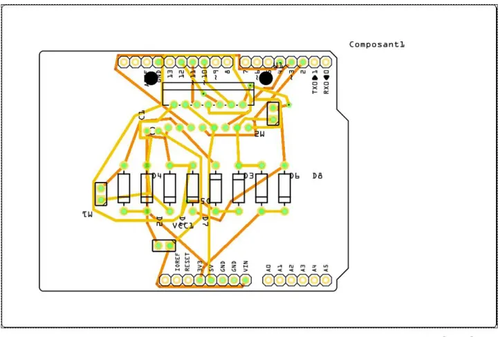 Figure 2.8  Capture de notre réalisation sous le logiciel Fritzing.