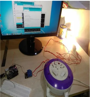 Fig 12: Bulb relay “ON” using blynk and arduino.