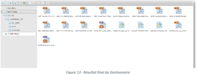 Figure 14 : Architecture Complexe du modèle Client/serveur de la Libraire DeskFigure 13 : Résultat final du Gestionnaire