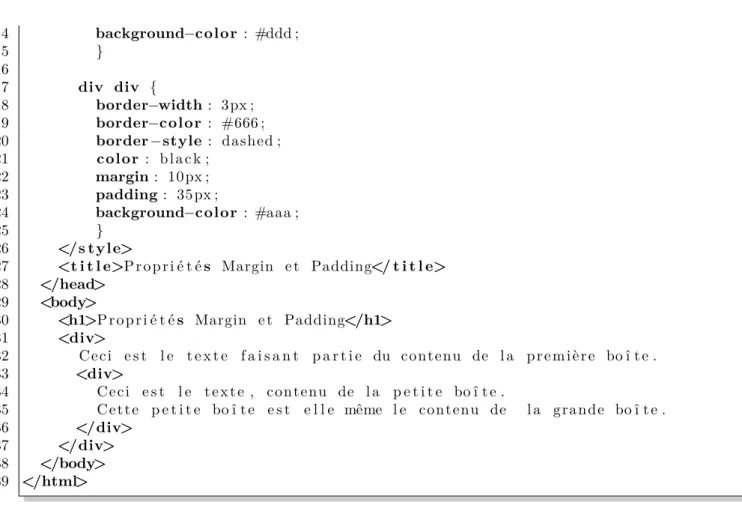 Figure 2.3 : Positionnement Absolu d’un élément