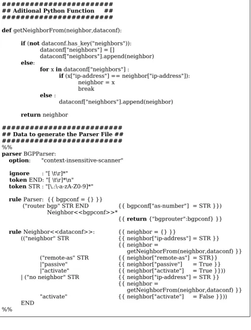 Figure 5: Parser File