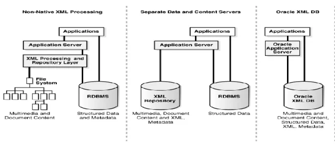 Figure 1-1 : Données et contenus unis  Alternative à XML?  