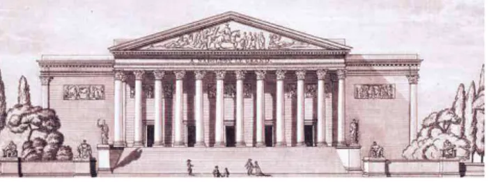 Figure 1.3: The Palais Bourbon in the 19th century, the location of the Bureau du cadastre
