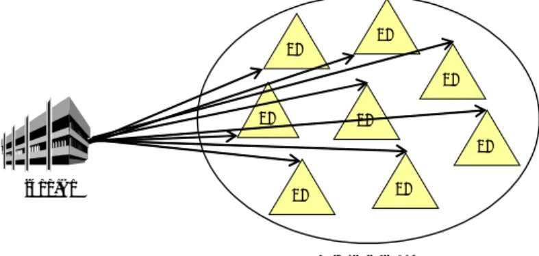 Figure 1. Structure of the studded supply chain 