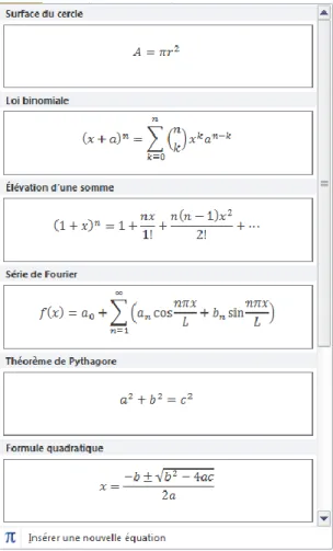 Figure 26 – Le bloc « Symboles ». 