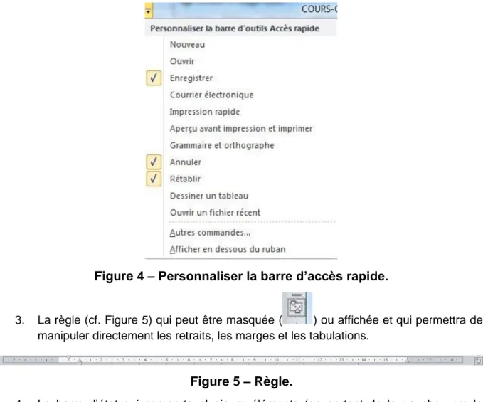 Figure 5 – Règle. 