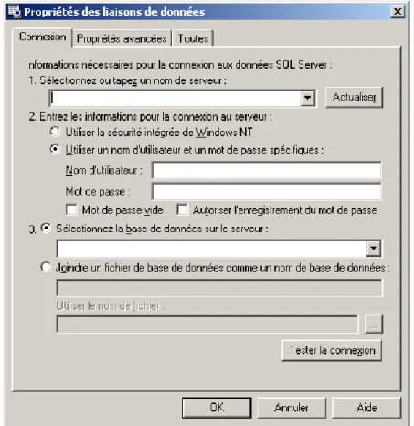 Figure 2 Accès BDD à distance (ADP) 