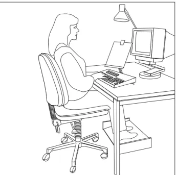 Illustration 324-10: Siège pour le travail à l’écran de visua- visua-lisation