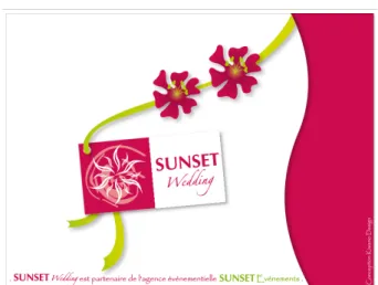 Fig. 6: Interface web du site www.sunset-wedding.com d´ ecor´ ee ` a l’aide d’illustrations.