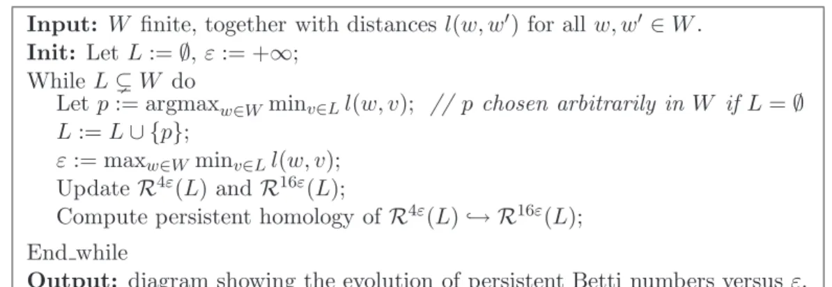 Figure 2: Pseudo-code of the algorithm.