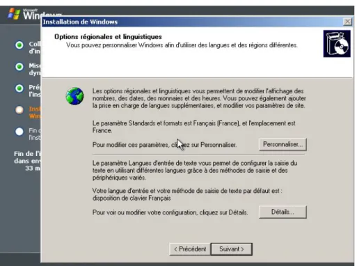 Fig. 10  Choix des paramètres de langue