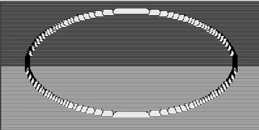 Figure 4: Conditional density function, at time t = 10, cell approximation, 100 × 100 points grid, observation noise variance 0.01.