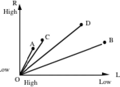 Figure 1 : Representation of financial products in a diagram  of characteristics Source: After Desai and Low (1987) 