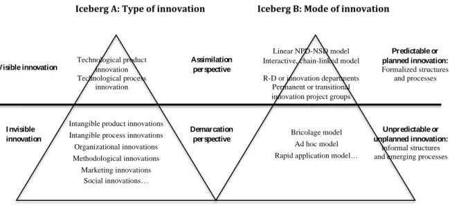 Figure 4: The service innovation icebergs 